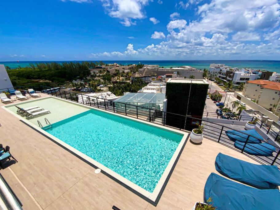 Beautiful + Luxury + Ocean View + Pool Apartment Playa del Carmen Exterior photo