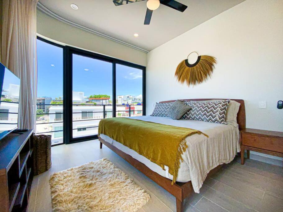 Beautiful + Luxury + Ocean View + Pool Apartment Playa del Carmen Exterior photo
